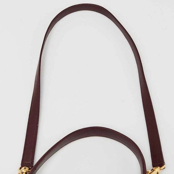 Celine Burgundy Grained Leather Mini Belt Bag - Picture 5 of 11